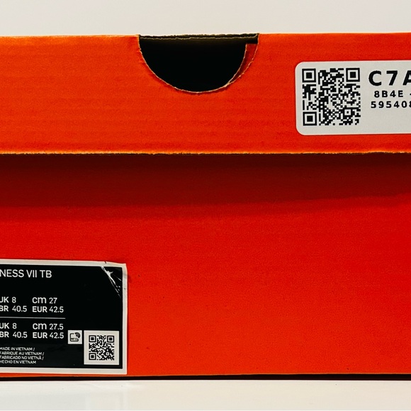 NIB Nike LeBron Witness VII in White and Black Size M9/W10.5 - Picture 7 of 7